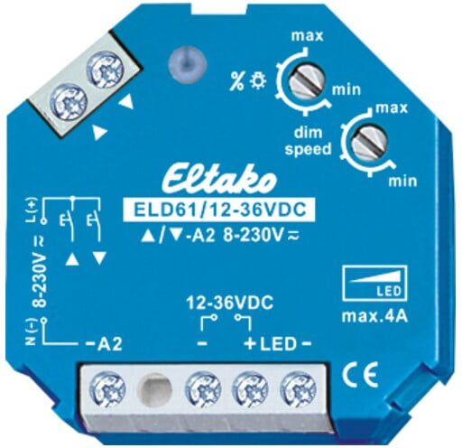 Eltako LED-Dimmschalter 12-36V DC ELD61/12-36V (61100865)