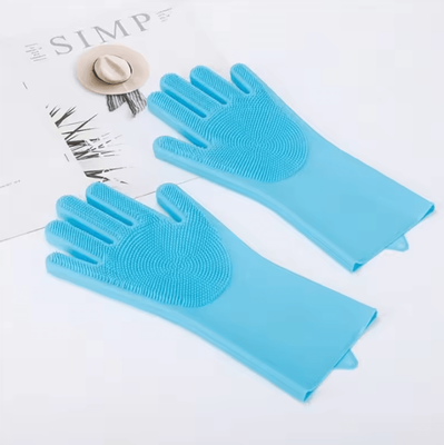 Inspire Curations Pet Fur Remover Grooming Glove For Dogs & Cats 1 blue