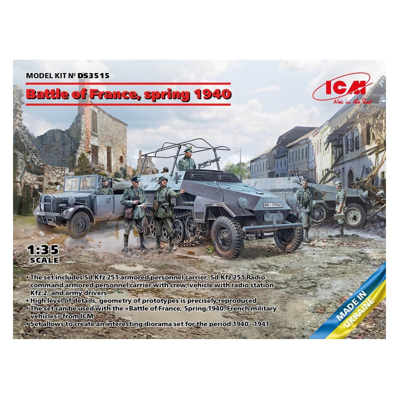 ICM Battle of France, spring 1940. German combat vehicles (DS3515)