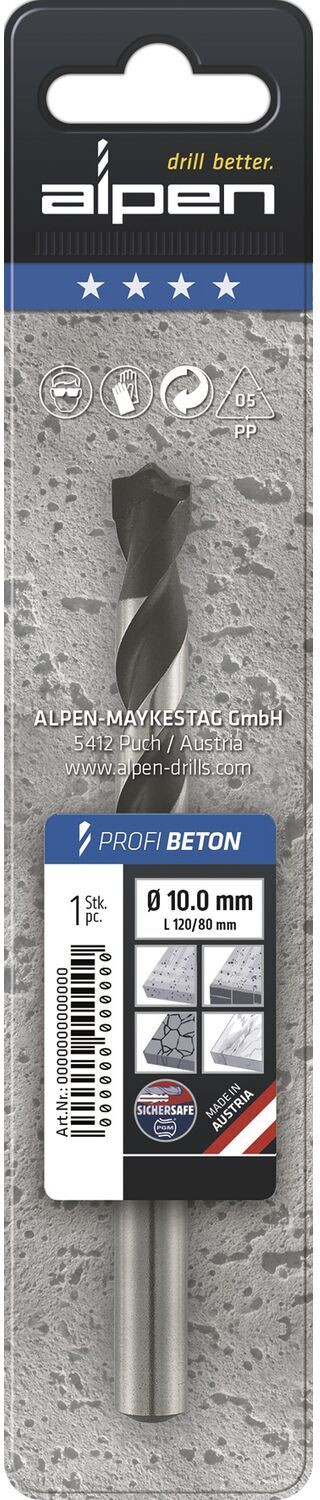 Alpen Profi betonboormachine diameter 7x100 mm