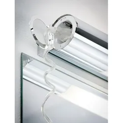 PAULMANN WallCeiling Orgon IP44 Steckdose LED 10,5W 700mm Chrom/Weiß 230V Mtl/Acryl
