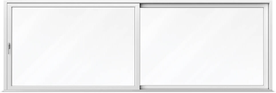 aluplast Baie vitrée 6 mètres, 600x210 cm ou sous mesure, PVC, 2 vantaux, baie coulissante à levage, avec isolation thermique