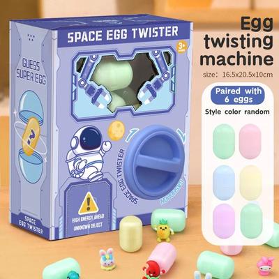 Inspired Living Mini Capsule Vending Machine Surprise Egg Toy Kids Blind Box Dispenser Fun Game astronaut
