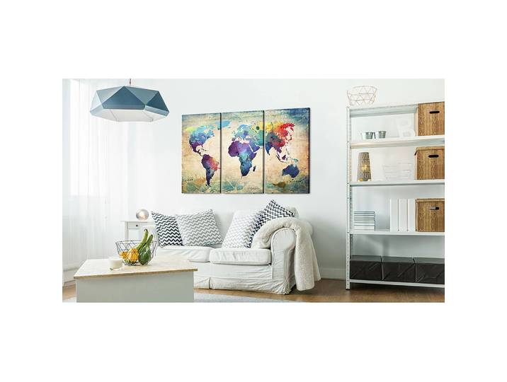 Tableau déco en liège Carte arc-en-ciel 120 x 80cm 120 x 80 cm
