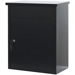 Phoenix Safe Phoenix Paket Box PB0581BK in Schwarz mit Schlüsselschloss
