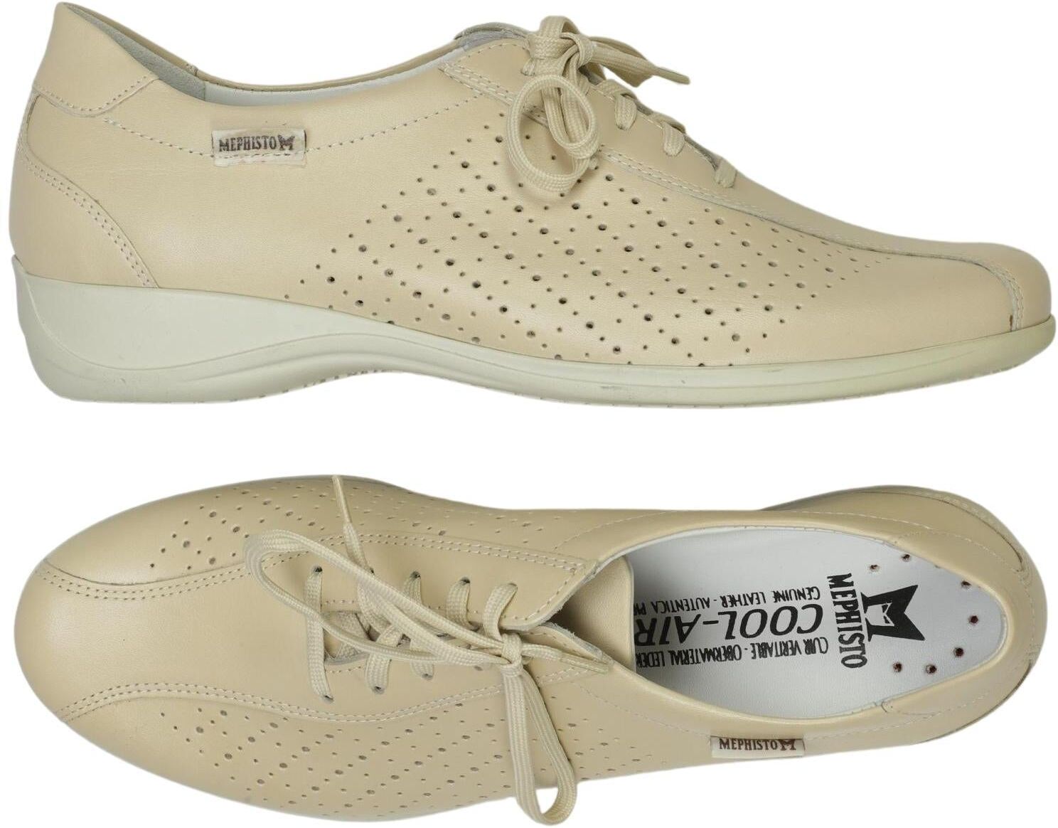 Mephisto Damen Halbschuh, Beige, Gr. EU 39 (US 8), Leder - Second Hand