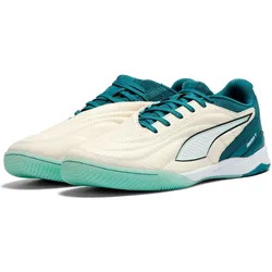 Puma, Unisex, Fussballschuhe, Ibero V (44), Grün, Beige, Weiss, Schwarz