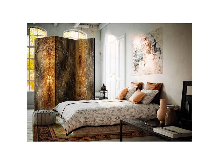 Paravent Marble Volcano Polaire Marron 135 x 172 x 3cm