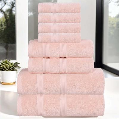 Superior Smart Dry Zero Twist Cotton 8-Piece Assorted Towel Set