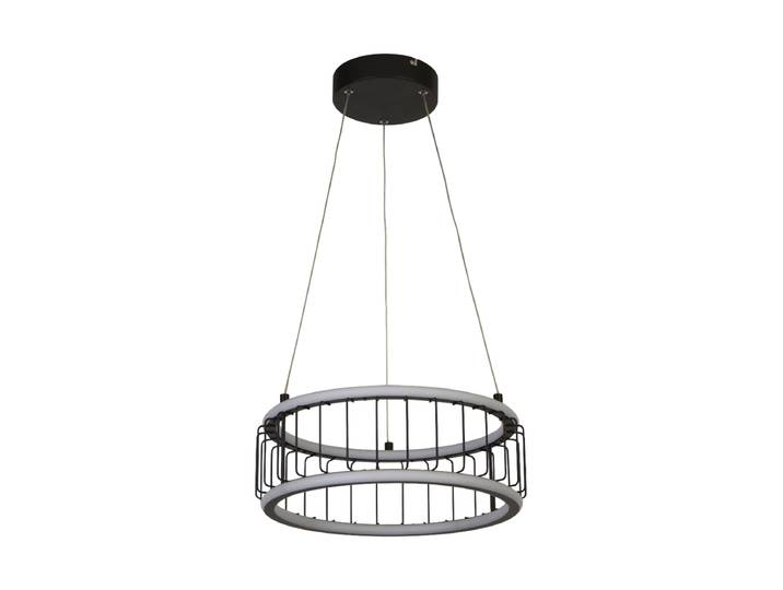 Dimmbare LED Design Pendellampe Circolo Schwarz Searchlight