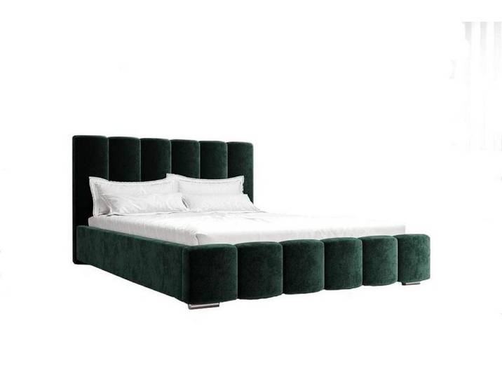 Xlmoebel Polsterbett Luxus Polsterbett in elegantem Grün für erholsame Nächte (Bett), Hergestellt in Europa