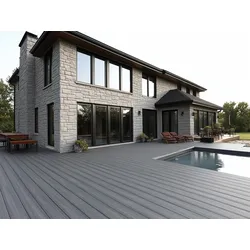 KAHRS BPC Terrassendielen, 20x210 mm, Massiv XL, Medium Grey, fein/strukturiert, co-extrudiert