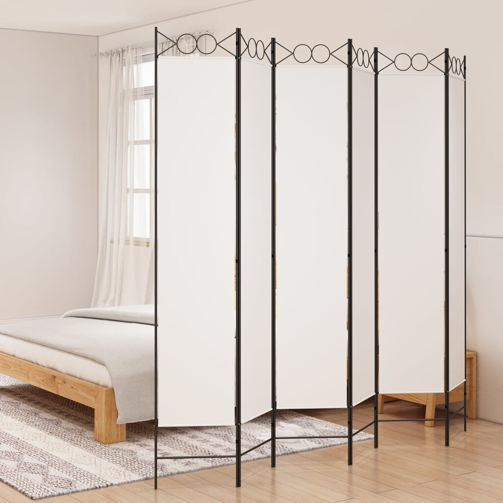 Marlow Home Co. Casida Folding Room Divider White 240 x 220 cm