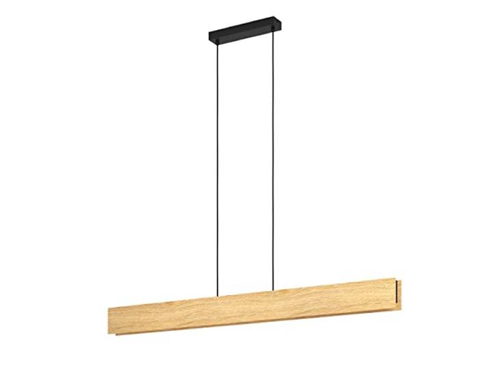 EGLO connect.z Smart-Home LED Pendelleuchte Anchorena-Z, Holz Hängelampe ZigBee, App und Sprachsteuerung Alexa, warmweiß-kaltweiß, RGB, FSC100HB, dimmbar