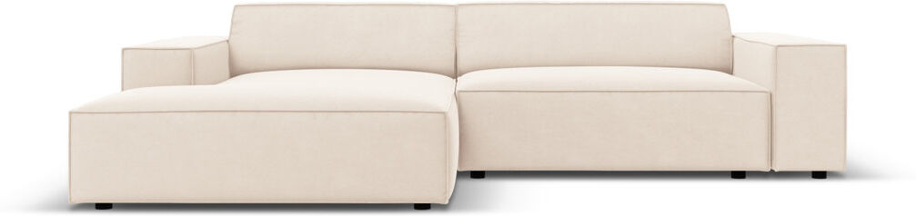 Micadoni Home Jodie 3 Seater Corner Sofa Beige 70cm H X 224cm W X 166cm D
