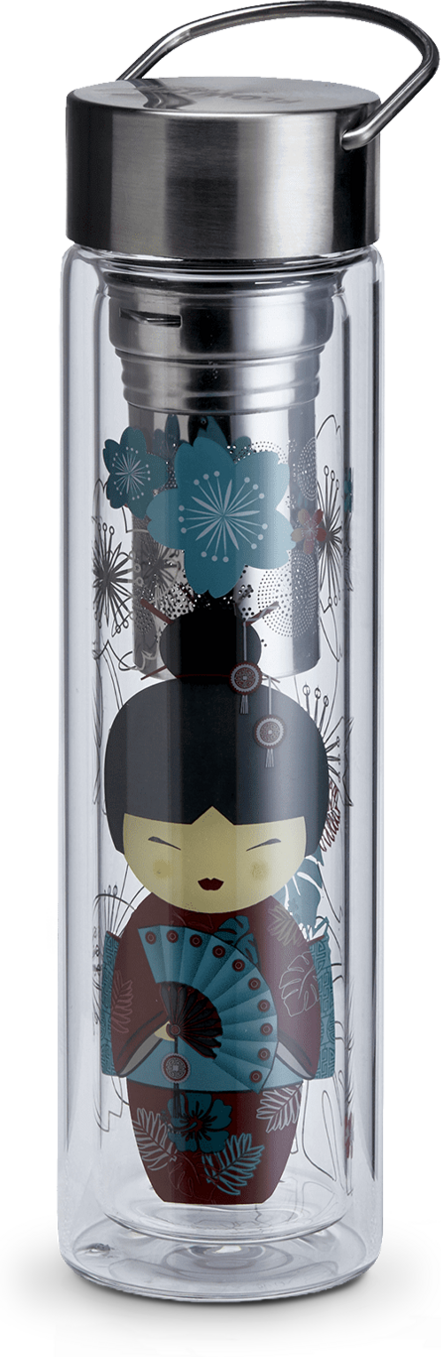 Glasteekanne 35Cl EIGENART - Trinkflasche, borosilikatglas, geschenkidee - Kusmi Tea