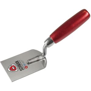 Schwan Maurerkelle 160506, aus Edelstahl, 60 mm Breite, mit Holzgriff, Stukkateurkelle