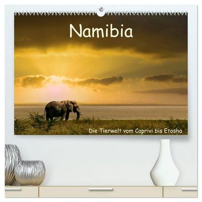 Namibia – Die Tierwelt vom Caprivi bis Etosha (hochwertiger Premium Wandkalender 2027 DIN A2 quer), Kunstdruck in Hochglanz