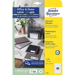 AVERY Zweckform Universal-Etiketten Office&Home, 48,5x25,4mm