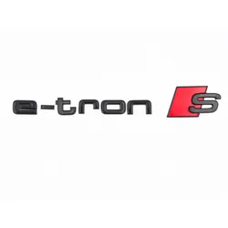 Original Audi e-tron S Schriftzug schwarz Heckklappe
