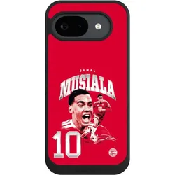 Nivocase Handyhülle für Google Pixel 10a Hülle NIVOpure Case Schwarz FC Bayern München FCB Jamal Musiala (Google Pixel 10a), Smartphone Hülle, Schwarz