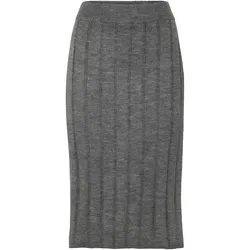 Tchibo - Gerippter Strickrock - Damen - Gr. S - grau
