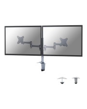 Neomounts Verstellbarer Arm für 2 LCD-Displays Silber Bildschirmgröße: 25.4-68,6 cm 10"-27" Tischmontage optional (FPMA-D1330DSILVER)