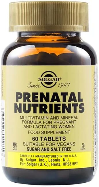 Solgar PRENATAL NUTRIENTS 60 Tabs
