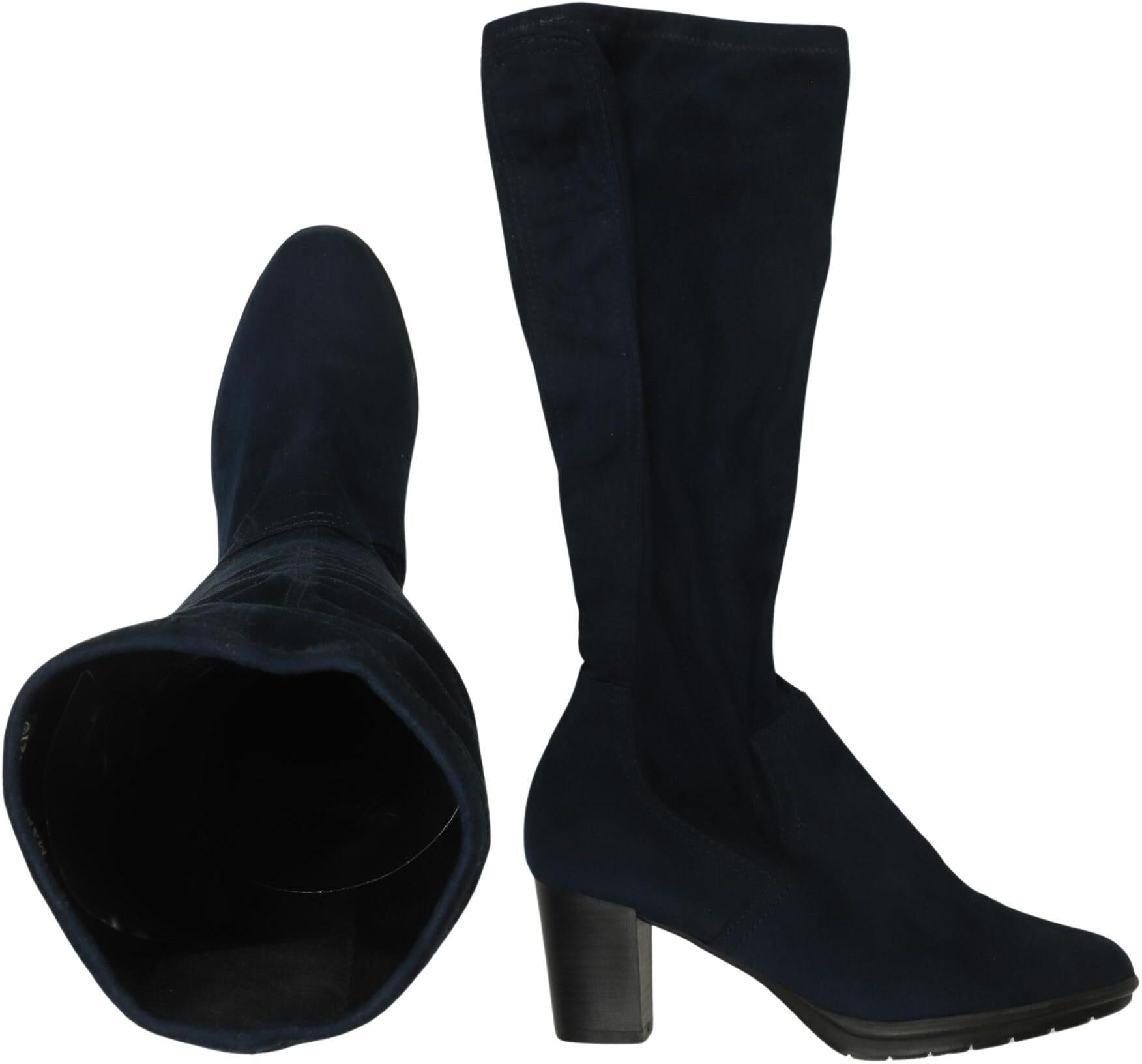 Marco Tozzi Damen Stiefel, Marineblau, Gr. EU 38, kein / Etikett - Second Hand