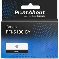 Druckerpatrone kompatibel mit Canon PFI-5100 GY - Grau