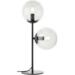 Brilliant, Tischlampe, Ariol Tischleuchte 48cm schwarz/rauchglas (E14)