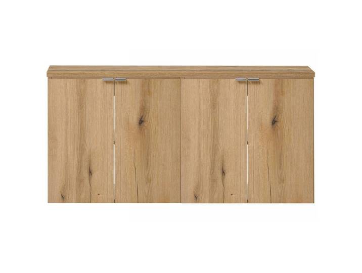 Meuble double vasque NEWPORT 120 x 60 x 40 cm effet chêne