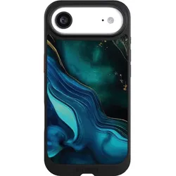 Nivocase Hülle für Apple iPhone Air Handyhülle NIVOcore Case Schwarz Art Farbverlauf Marmor (Apple iPhone Air), Smartphone Hülle, Schwarz