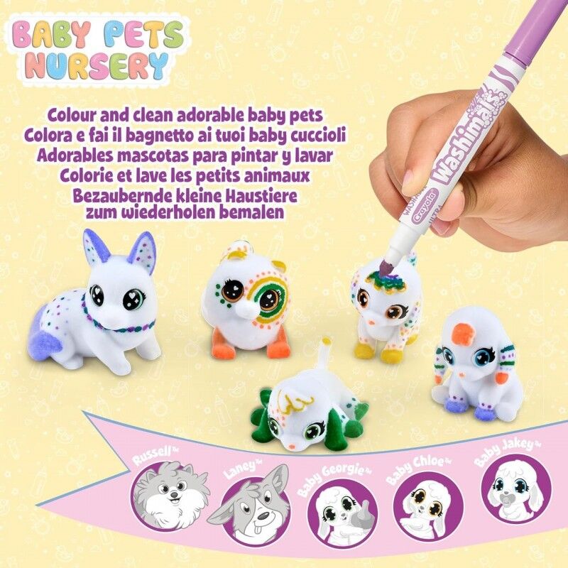 Washimals Baby Pets Nursery Pack - Crayola