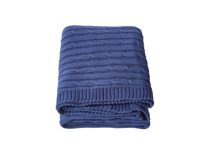 STRICKDECKE 150/200 cm, Baumwolle mit Rautenmuster