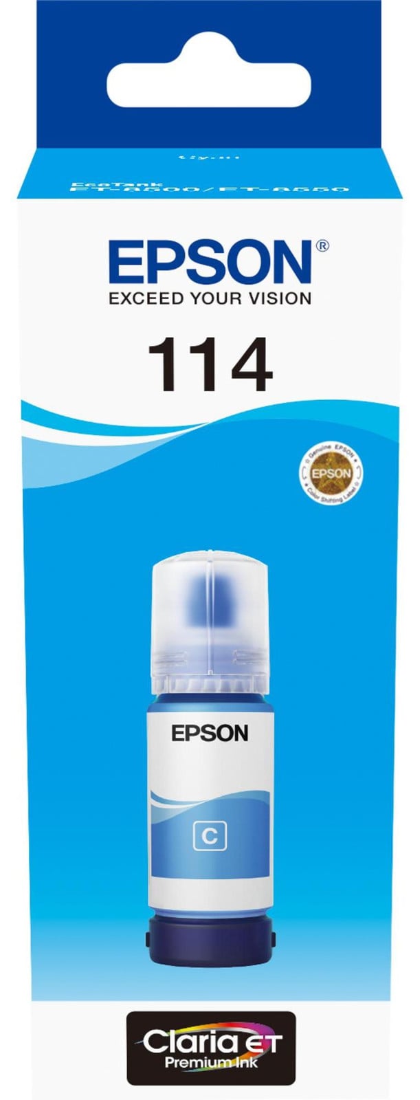 Epson EcoTank Cyan T07B2 Inkt T114 70 ml