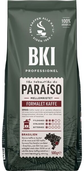 Bki Paraiso Formalet Kaffe, 500 G