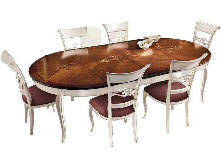 Xlmoebel Esszimmerstuhl Echtholz Stuhl mit kunstvollen Schnitzereien in traditionellem Design (6er-Set), Hergestellt in Europa