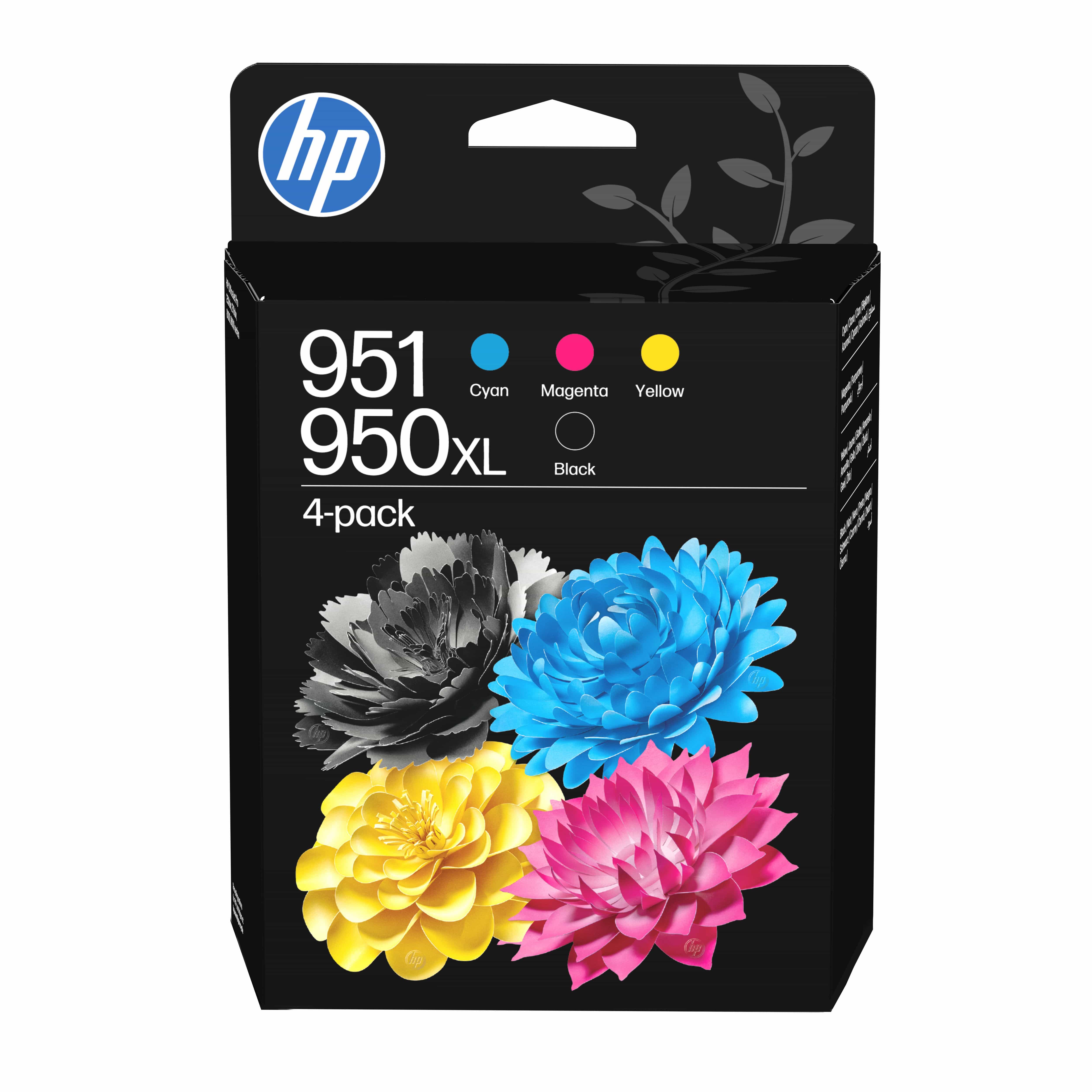 HP Nr.950XL originale Druckerpatronen Schwarz, Cyan, Magenta, Gelb 1650 Seiten C3WK1AE