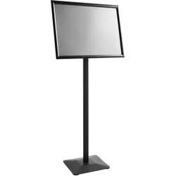 Infoständer PREMIUM A2 mit Klapprahmen schwarz, Aluminium, Metall, Kunststoff