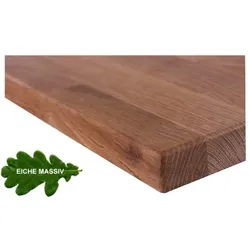 pemora Tischplatte Gastronomie Eiche massiv 80 x 80 cm - 40 mm stark