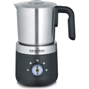 Severin Milchaufschäumer SM 3588, elektrisch, Induktion, mit 5 Programmen, aus Edelstahl, schwarz, 300 ml