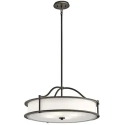 Elstead Lighting, Pendelleuchte, Emory Hängeleuchte E27 4-fach 29cm Bronze Klassisches Zinn (E27)
