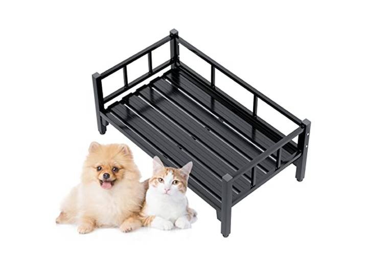 Dog Bed Hundebett Erhöhtes Hundesofa aus Metall, Leichtes Tragbares Hochbett für Große und Ältere Hunde, Orthopädisches Gelenkentlastungs-Haustierbett für Den Innen- und Außenbereich