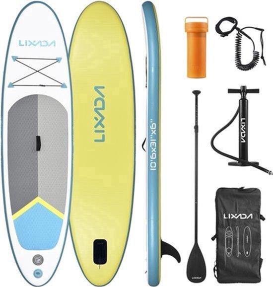 Aufblasbares SUP-Board, Grün - 320 cm lang - 15 cm dick - aus PVC - für Wassersport und Reisen
