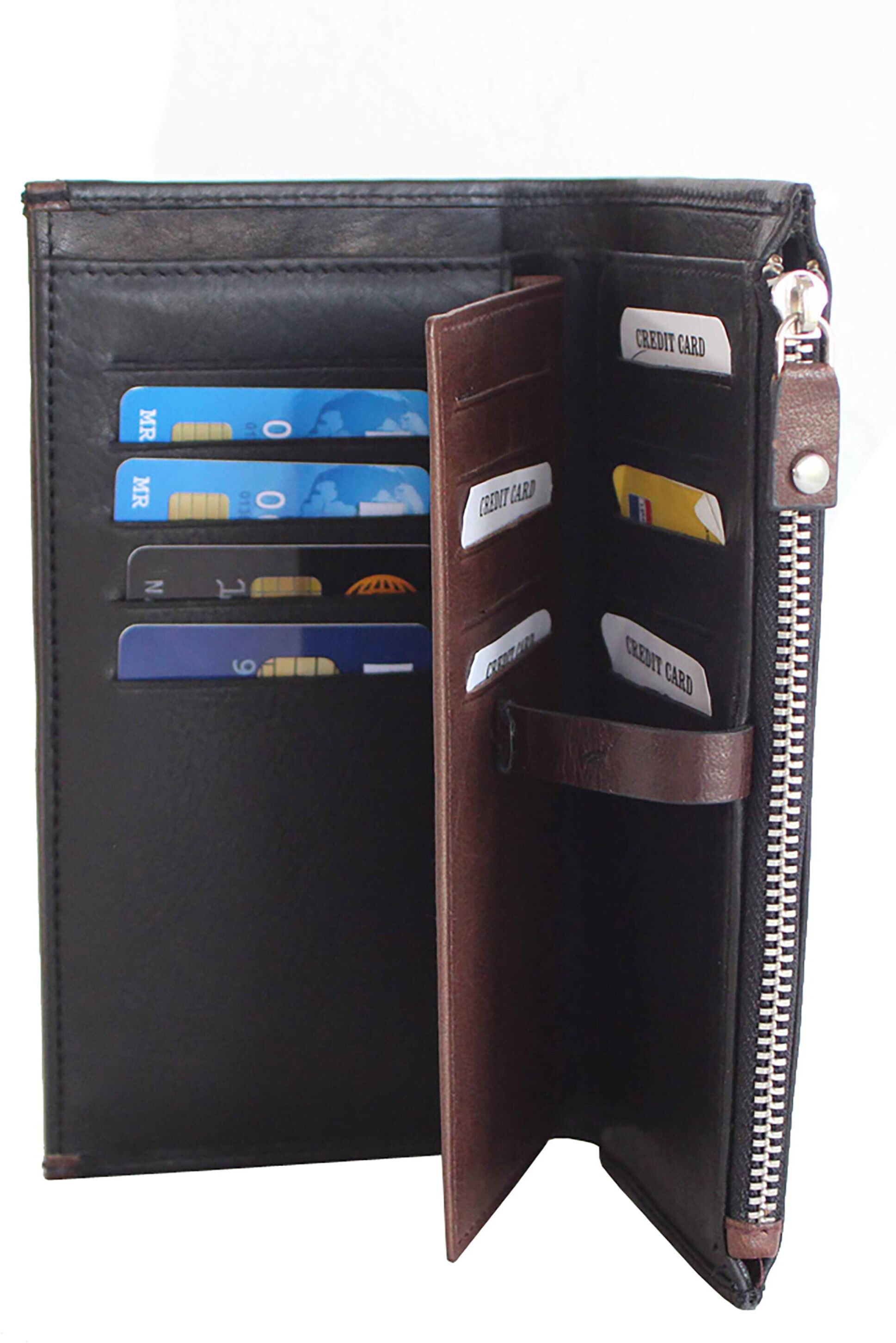 Geldbörse MARGELISCH "Nadesch 1", Damen, schwarz, Leder, Kleinlederwaren, RFID Schutz