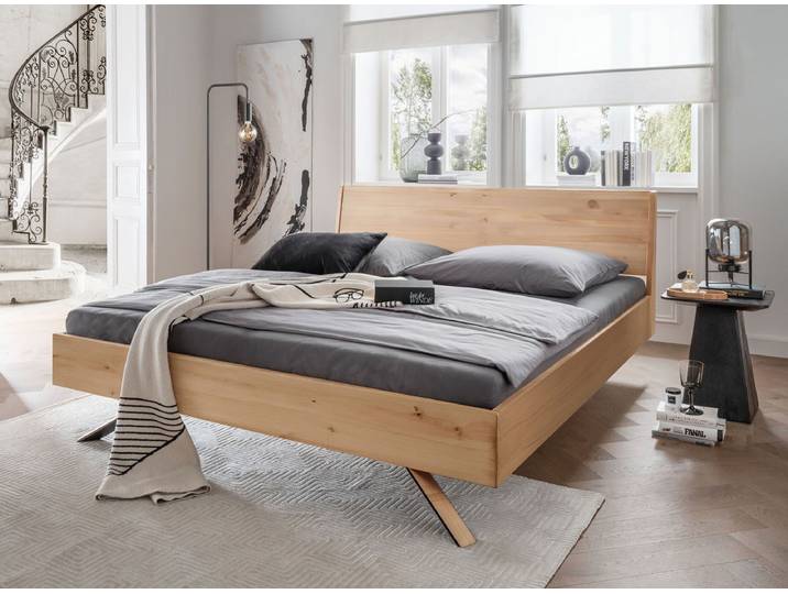 Doppelbett 180x200cm 'Combo II' Wildeiche geölt AV