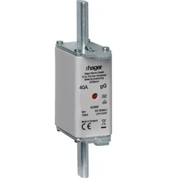 Hager NH-Sicherung NH1C gG 500V 40A K-Melder