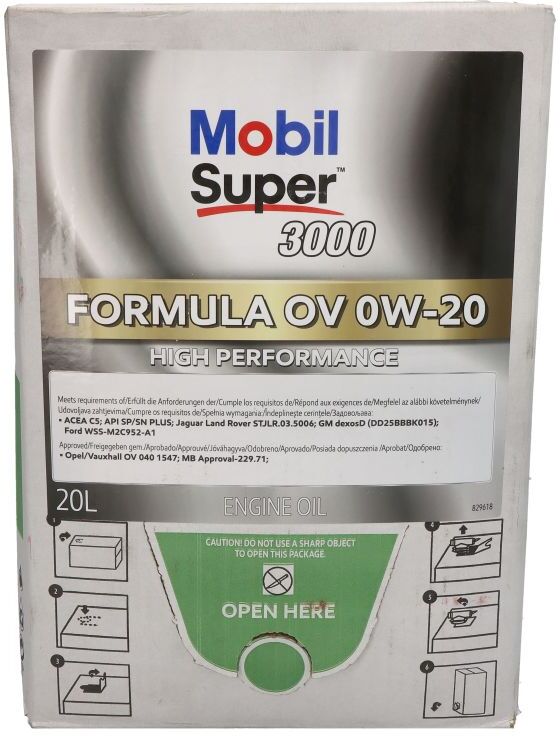 Motoröl MOBIL 156286 Super 3000 Formula OV 0W20 20L