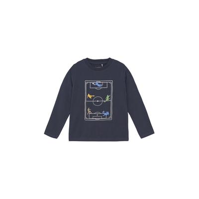 Sweater MINYMO "Sweater MIT-shirt LS", Jungen, Gr. 116, blau (blau nights), Obermaterial: 95% Baumwolle CO. 5% Elasthan EL., Sweatshirts Sweater
